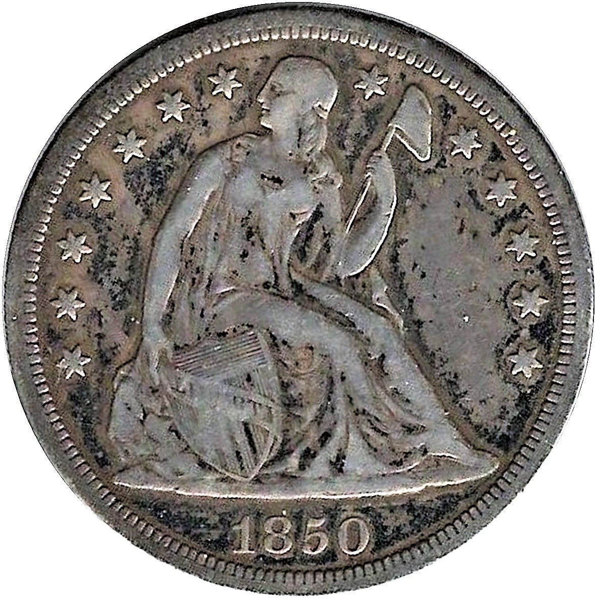 1850-O-$1-Liberty-Seated-Silver-Dollar